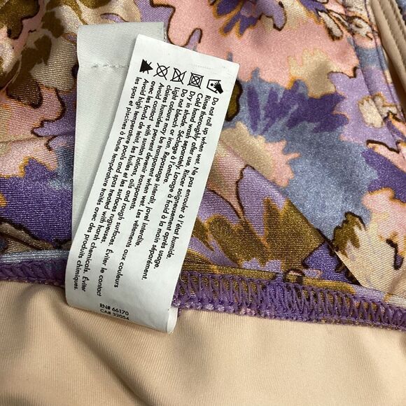 Zimmerman Bikini-Slip Knot High Waist Purple Multi Floral Bikini Bottom Size 8 - Picture 12 of 16